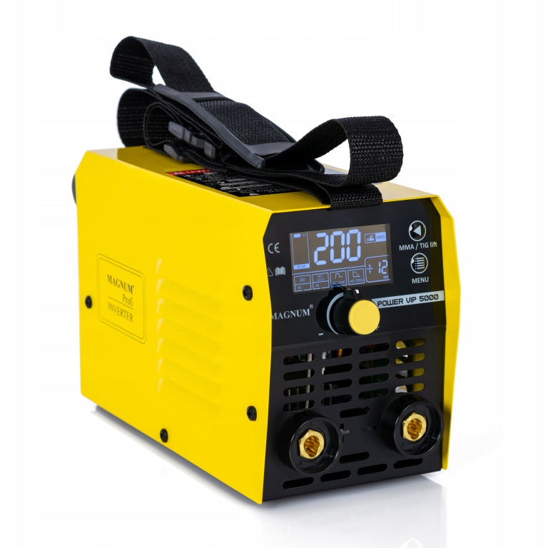 INVERTER WELDING MACHINE MMA MAGNUM POWER VIP 5000 SYNERGY LCD 200A/60%