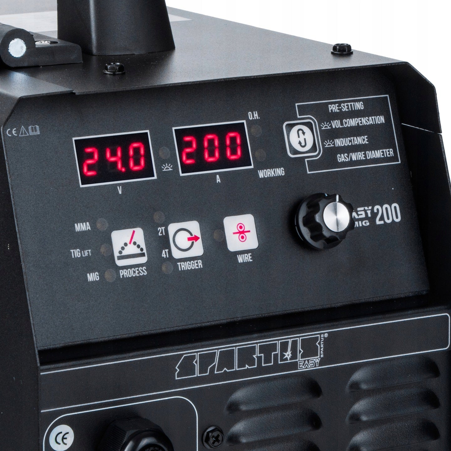 INVERTER WELDING MACHINE SPARTUS EASY MIG 200 MMA TIG 200A 230V IGBT SYNERGY Brand Spartus