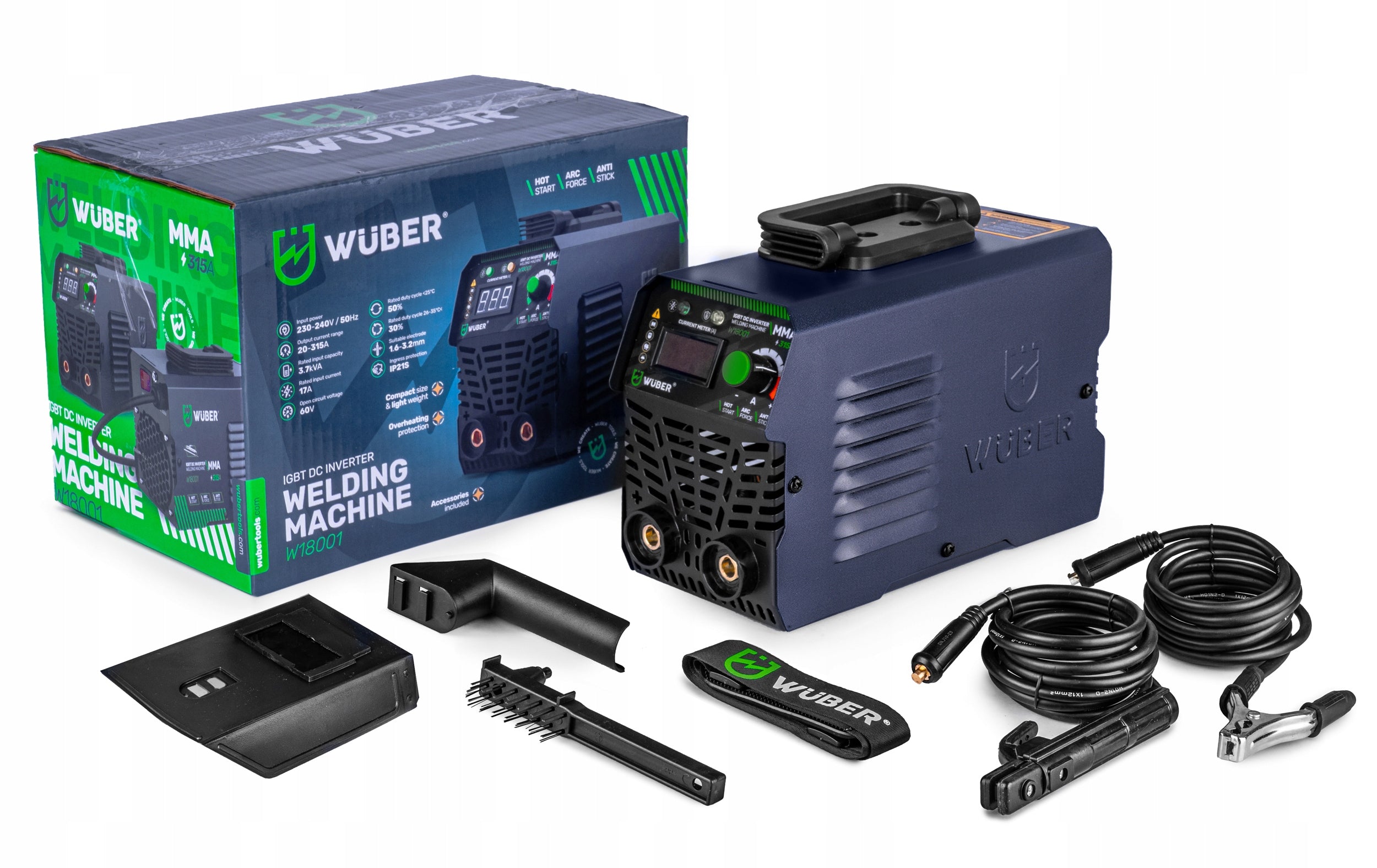 INVERTER WELDING MACHINE STRONG IGBT MMA HOT START ANTI STICK 315A Power consumption 3.7 kVA
