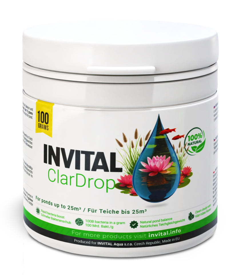 INVITAL ClarDrop 100 g bacterial preparation for pond restores balance
