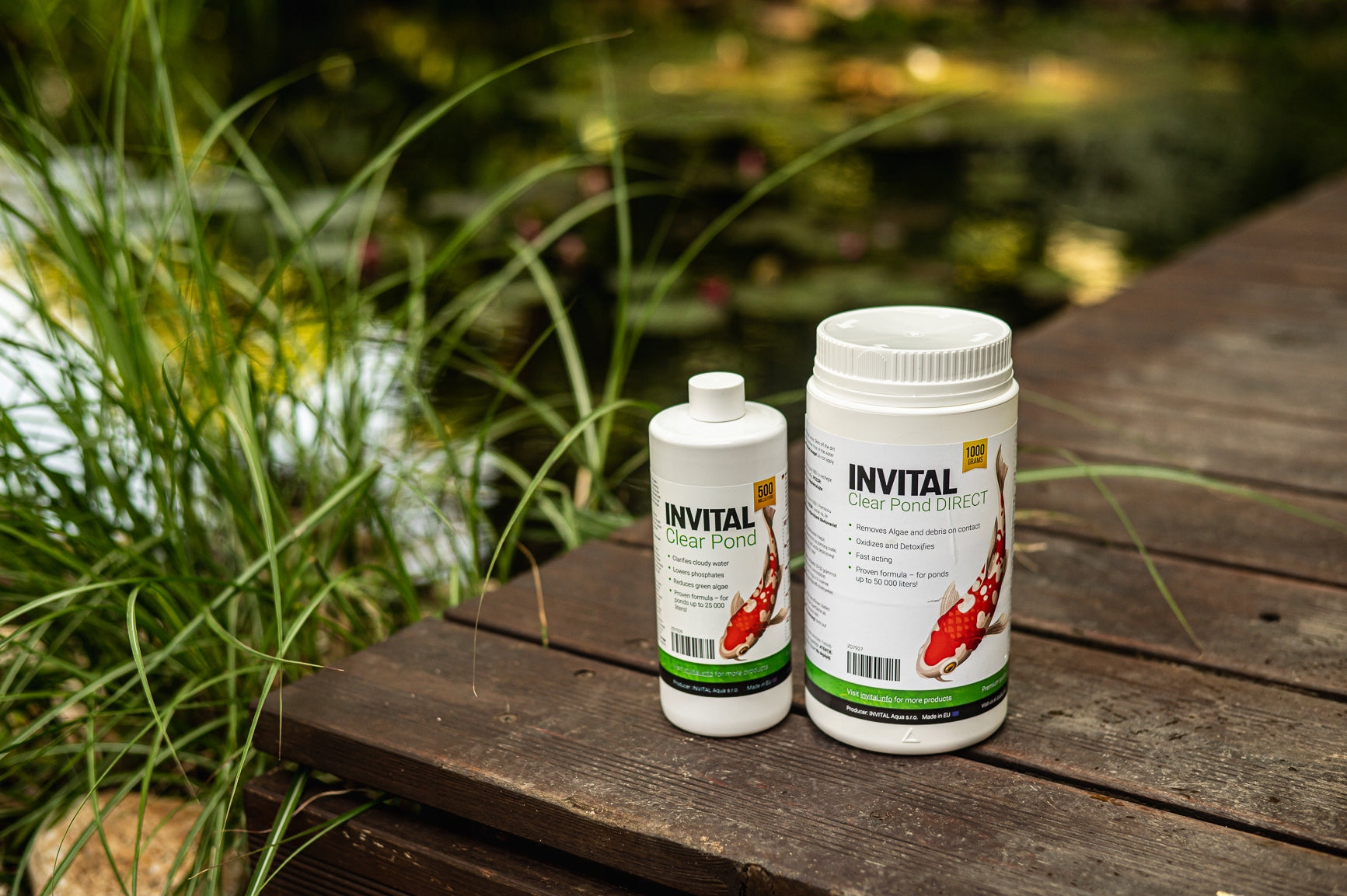 INVITAL Clear Pond Direct 1 kg eliminates filamentous algae Brand Invital