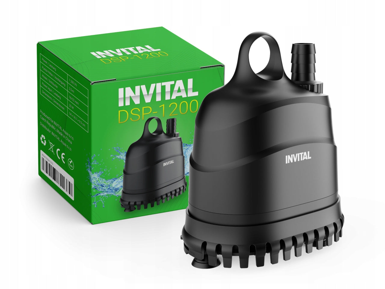 INVITAL DSP pump with lower inlet 1200 l/h 1,8 m for low water level