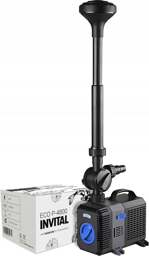 INVITAL Fountain pump ECO P-4800 4500 l/h 4m adjustable