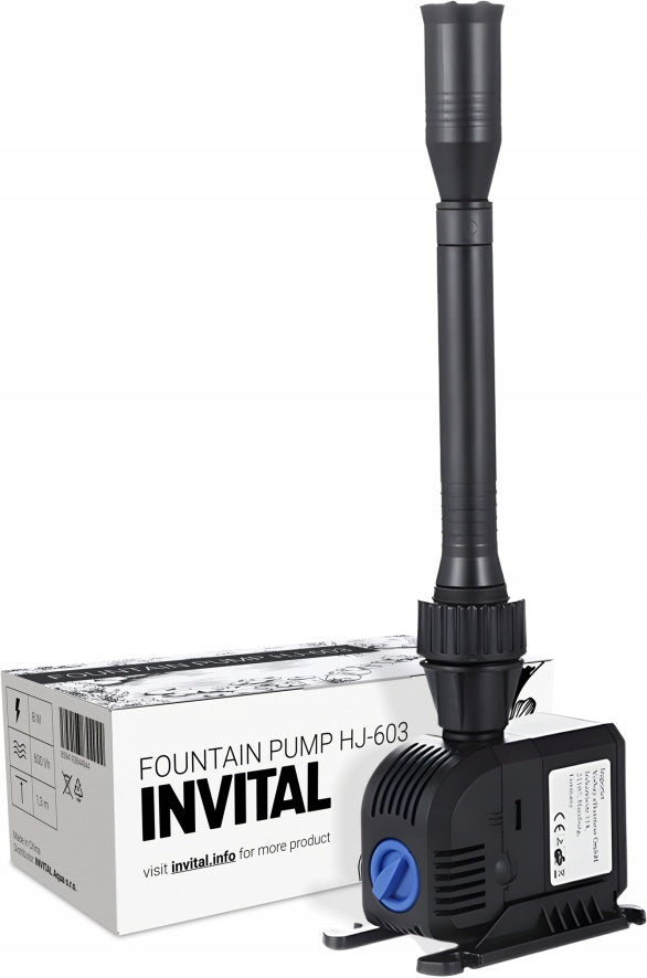 INVITAL HJ-603 600 l/h 1,3m fountain pump for fountains and small waterfalls