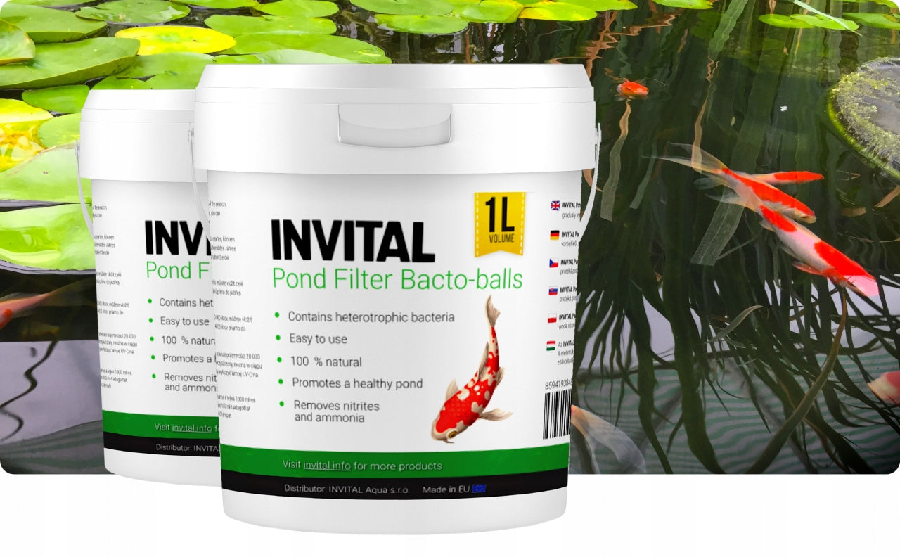 INVITAL Pond Filter Bacto-balls 1l bacterial balls for filter/water pond Packaging status original