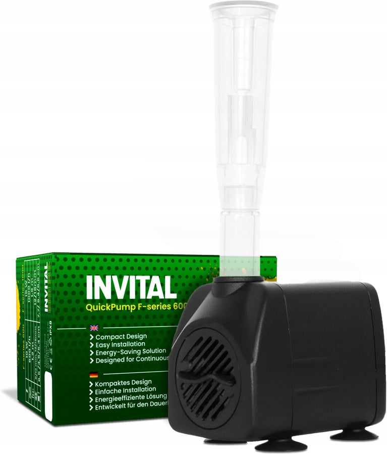 INVITAL QuickPump F-Series 600 Fountain Pump - 600 l/h