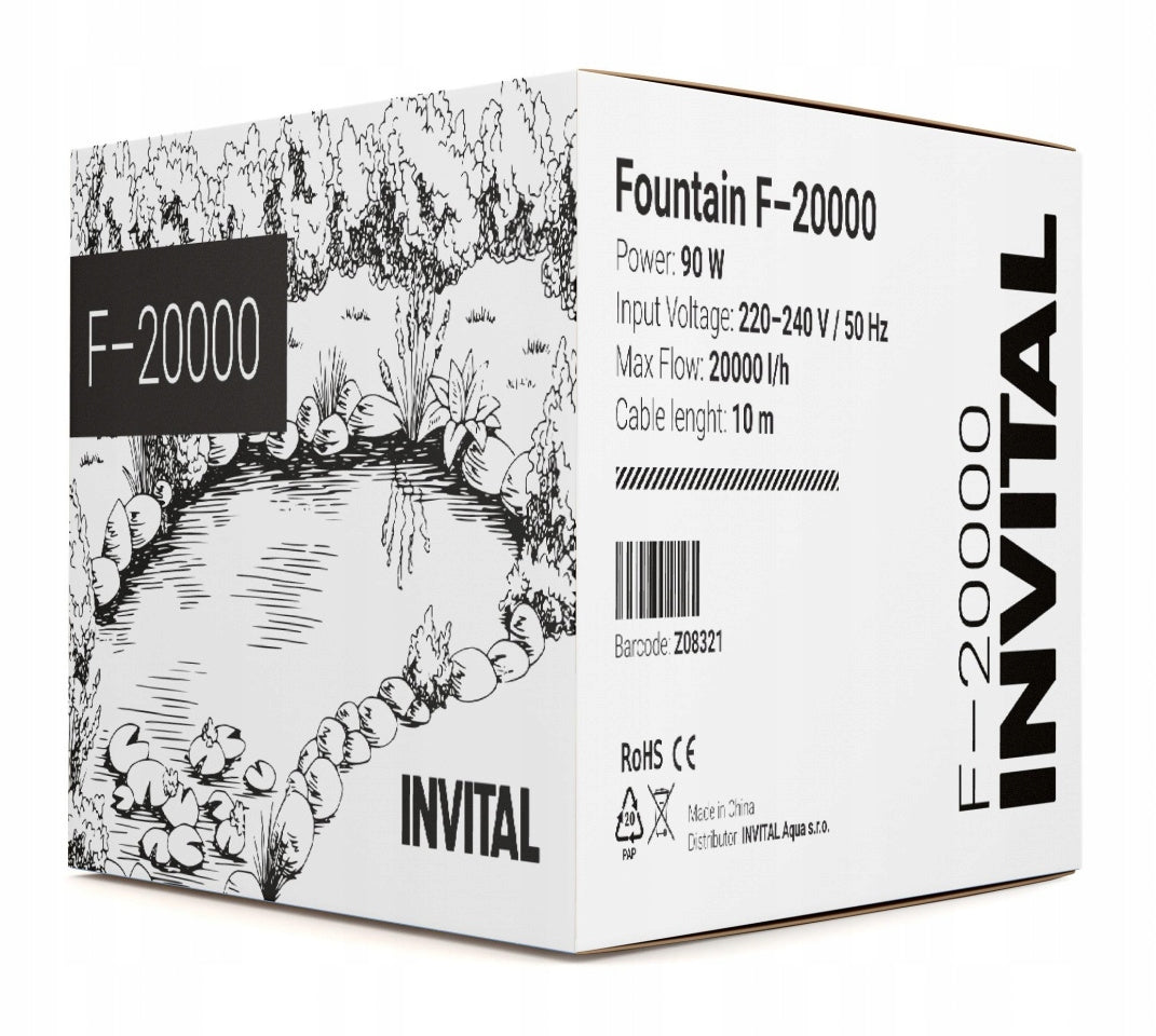 INVITAL floating fountain 20000l/h Manufacturer code Z08321