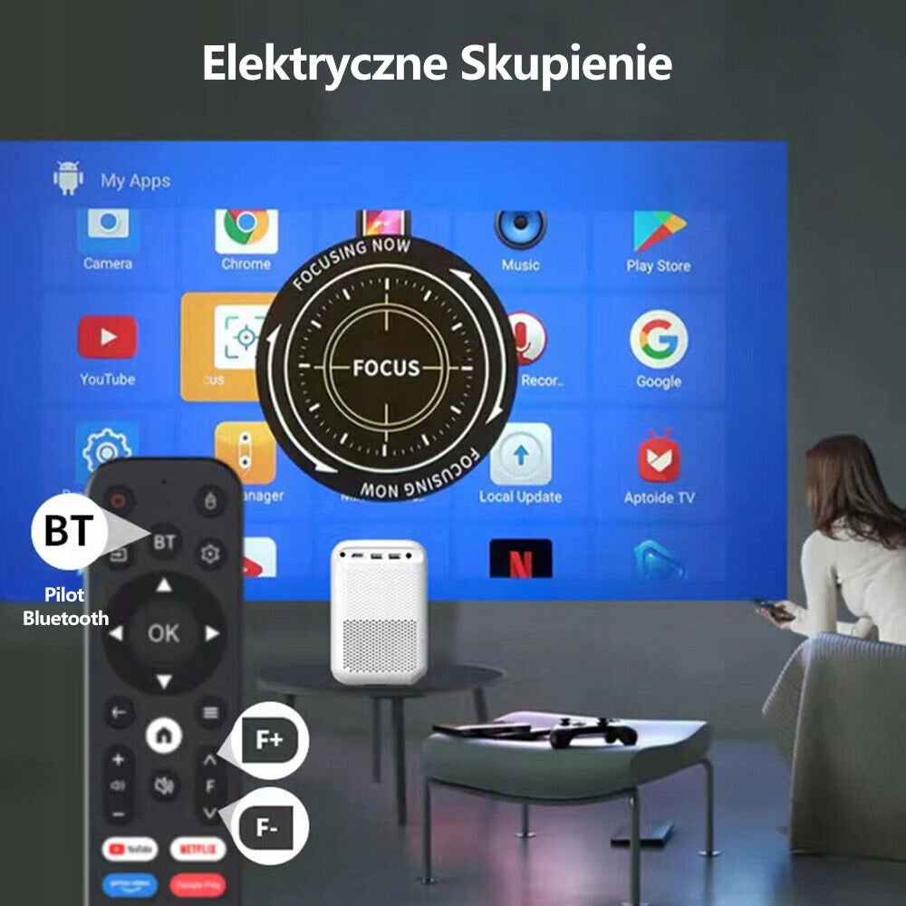 IOTA Projector, Android TV 10, FHD 1080P, 5G WiFi, 5000 Lumens,Bluetooth 5.0 Packaging status original