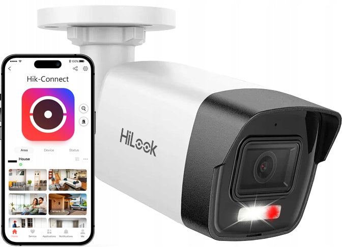 IP Camera 4MP Hikvision HiLook IPC-B140HA-LUC External PoE Microphone