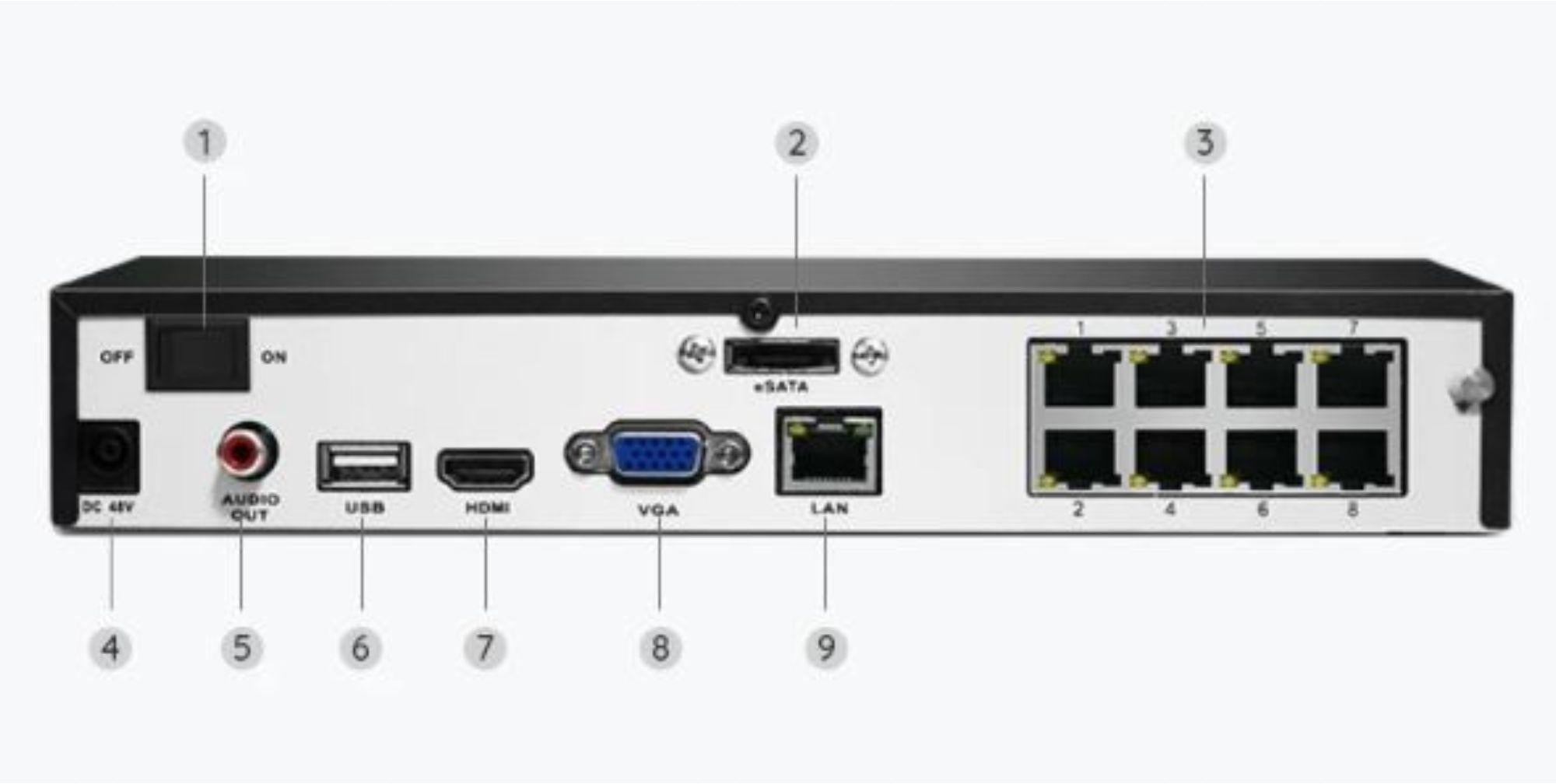 IP Recorder Reolink NVS8 8-channel 8 x PoE (aw) Brand Reolink
