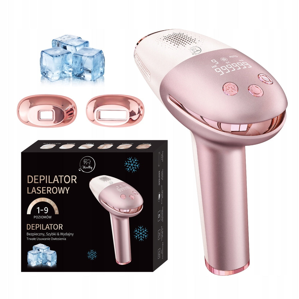 IPL EPILATOR FOR BODY HAIR LASER BIKINI LEGS HAIR REMOVAL PAINLESS PINK Manufacturer code Depilator Heelly prezent dla kobiety ICE róż