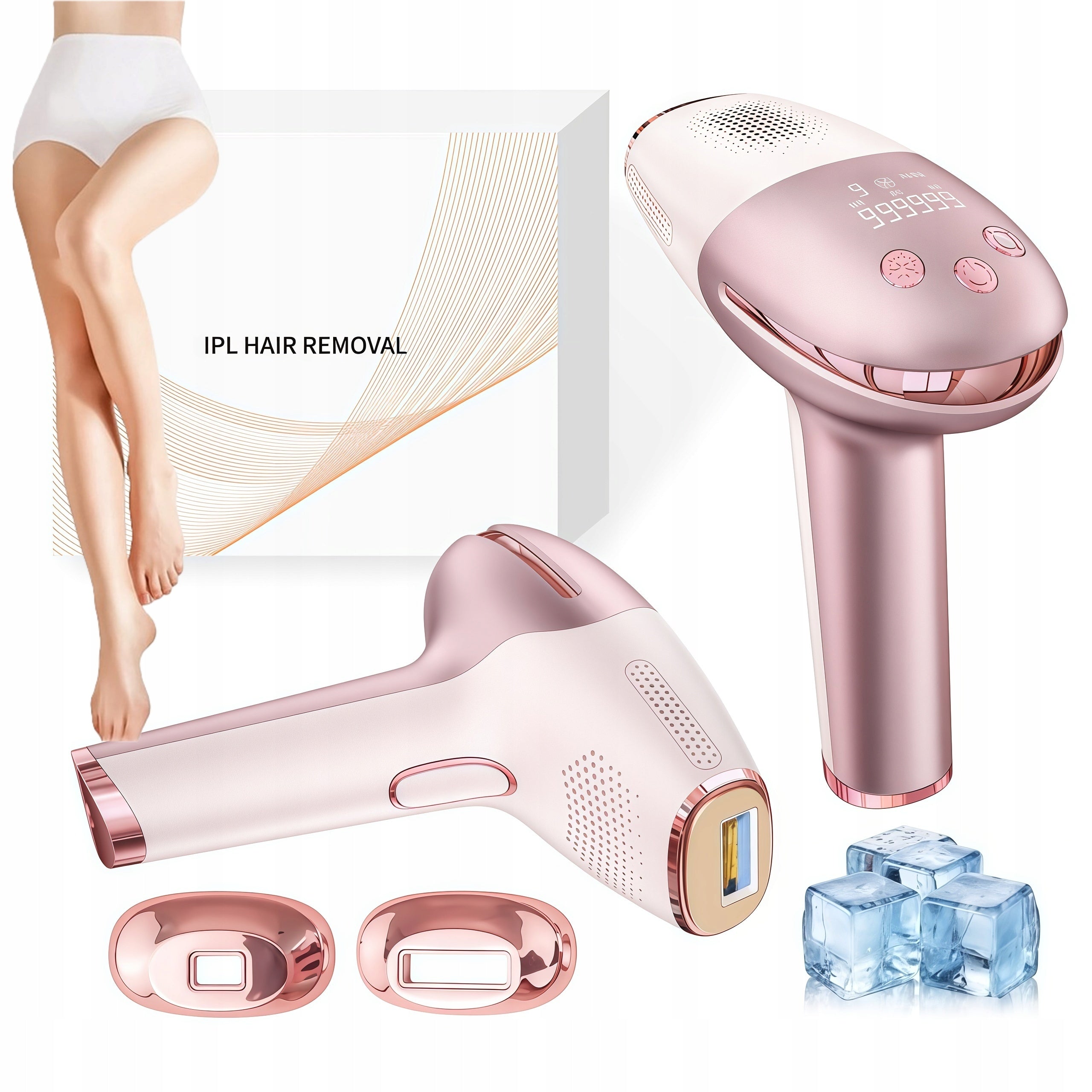 IPL EPILATOR FOR BODY HAIR LASER BIKINI LEGS HAIR REMOVAL PAINLESS PINK