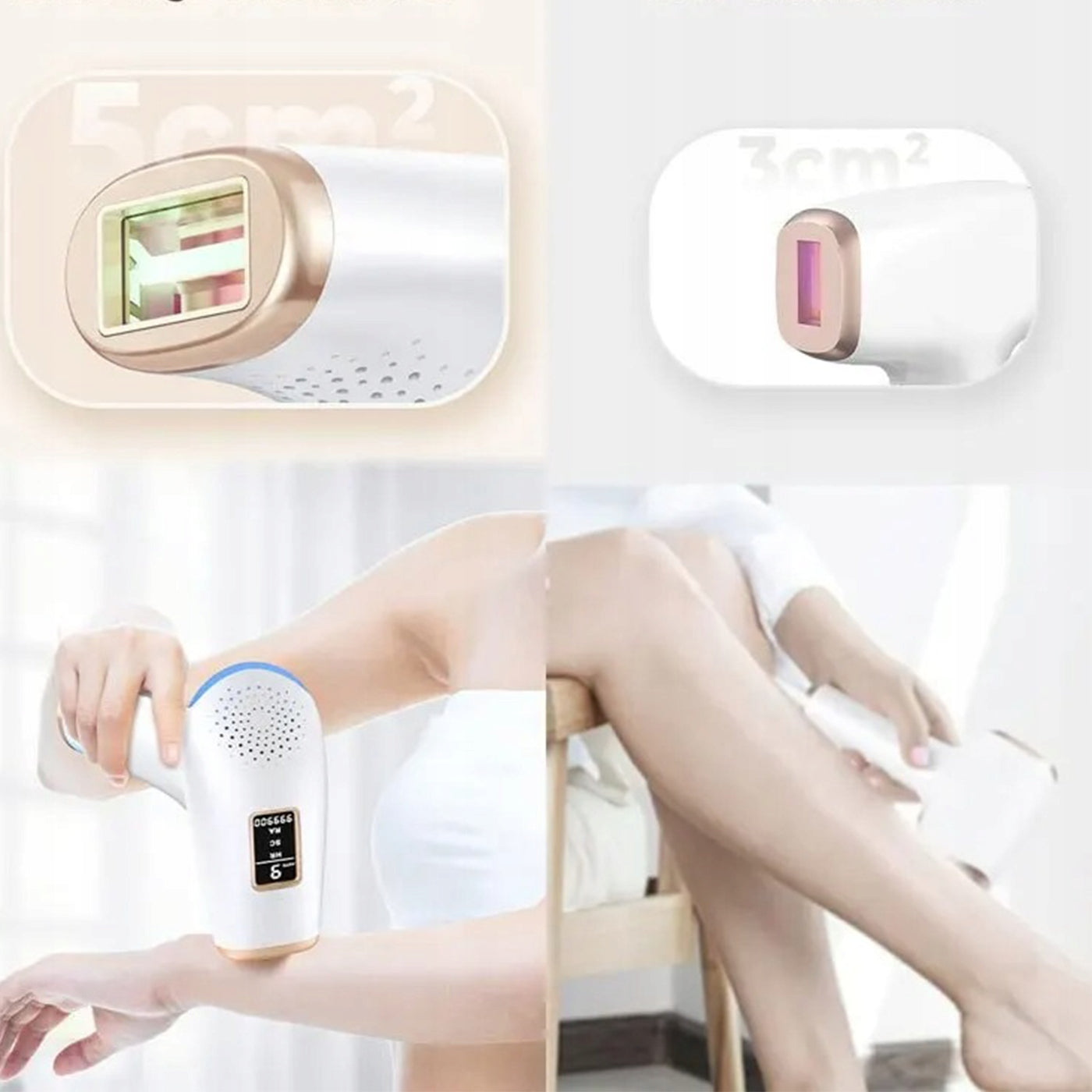 IPL Epilator 999k Flashes 3in1 Laser Hair Removal HR SC RA 9 Levels Manufacturer code Profesjonalny Depilator Laserowy IPL