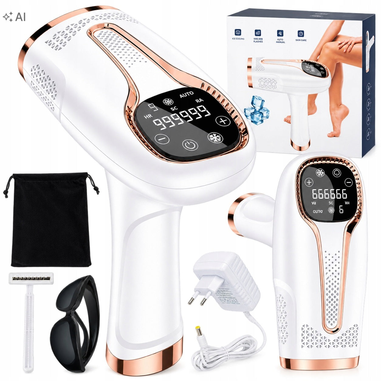 IPL Ice Pro 9-Tier Epilator with Skin Sensor and Cooling