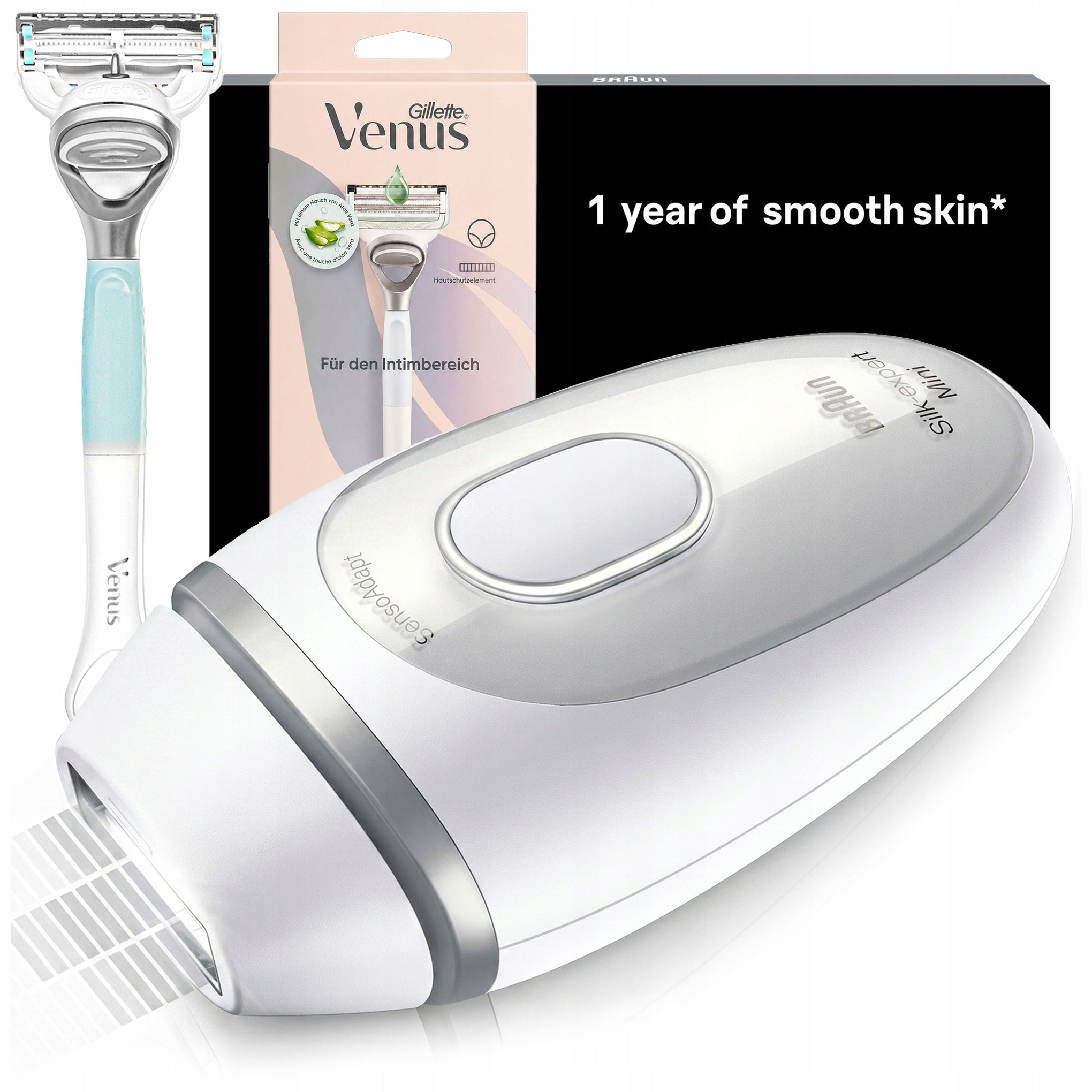 IPL LASER EPILATOR FOR FACE BIKINI BRAUN Silk-expert Skin epil PRO