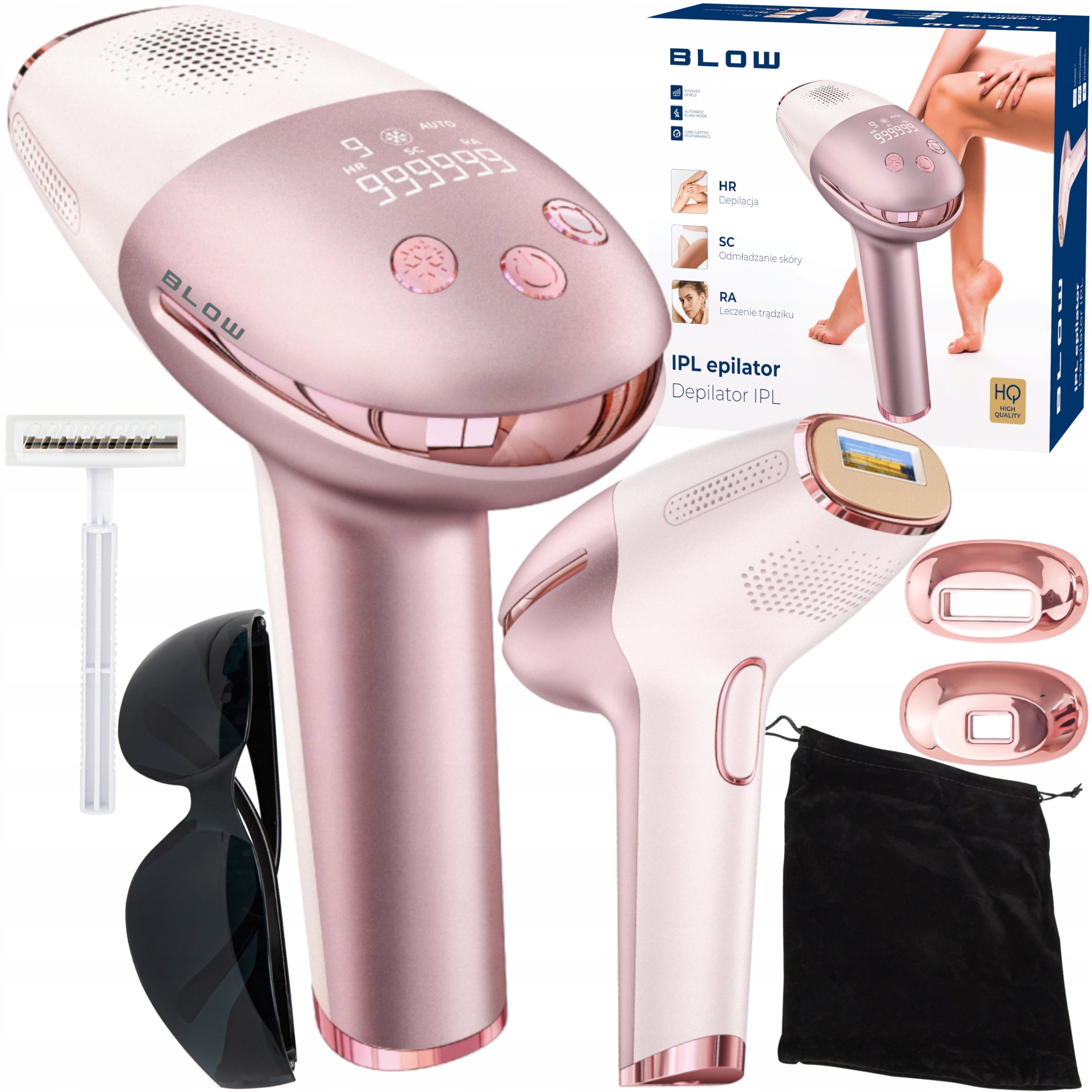 IPL LASER EPILATOR FOR FACIAL HAIR BIKINI HAIR REMOVAL PAINLESS