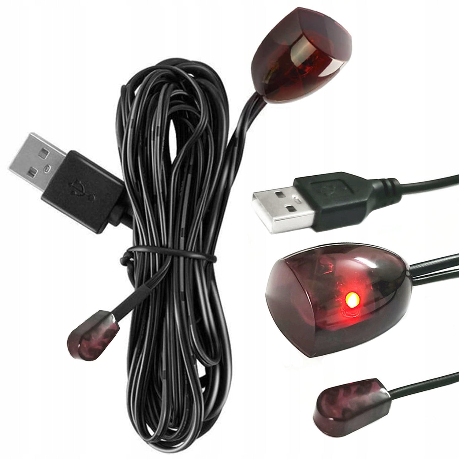 IR Infrared Remote Control Relay Cabinet USB Cable Easy Installation