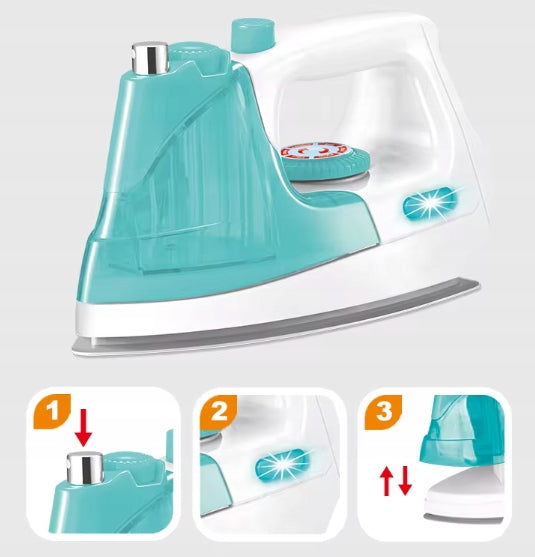 IRON TOY FOR CHILDREN INTERACTIVE WITH LIGHT SOUND STEAM Brand no brand