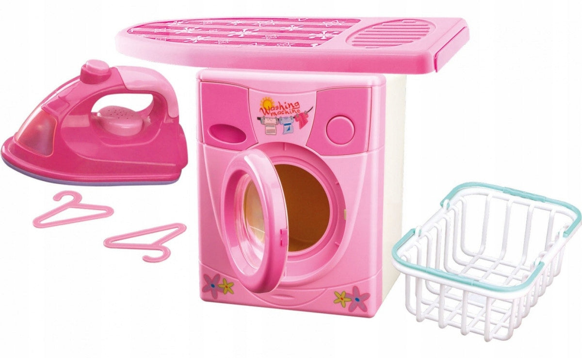 IRON WASHING MACHINE ironing board HOUSEHOLD APPLIANCES SET for children EAN (GTIN) 5906090732942
