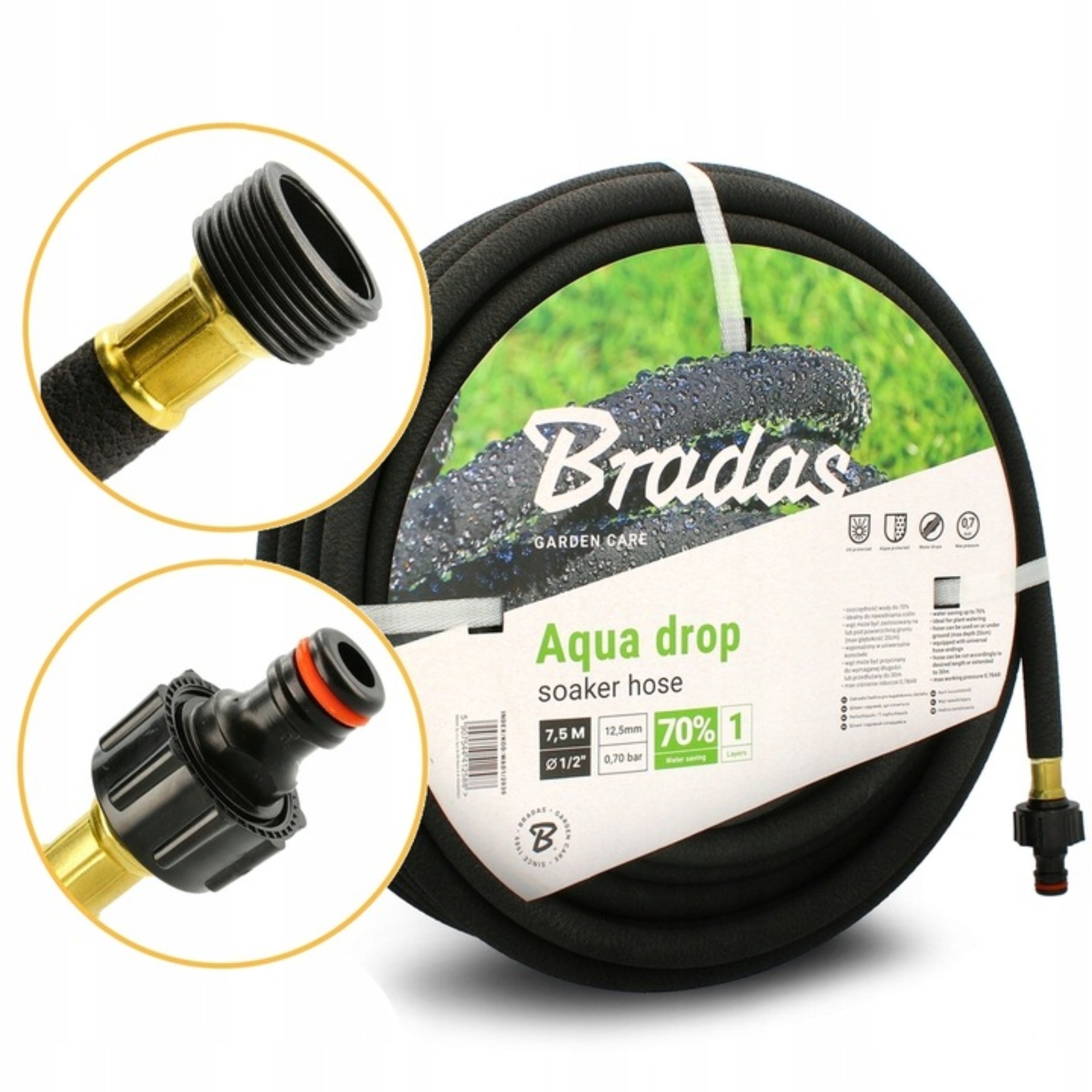 IRRIGATION DRIP HOSE 20M AQUA-DROP Packaging status original