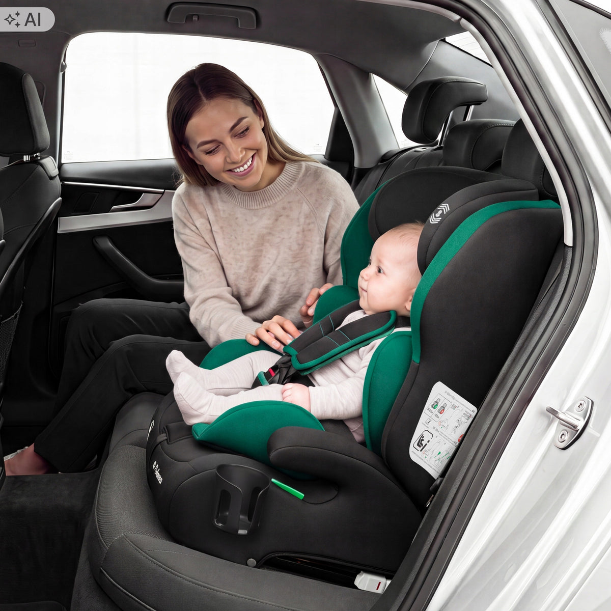 ISOFIX car seat Tulano GREEN i-Size 9-36kg 76-150cm TOP TETHER Packaging status original