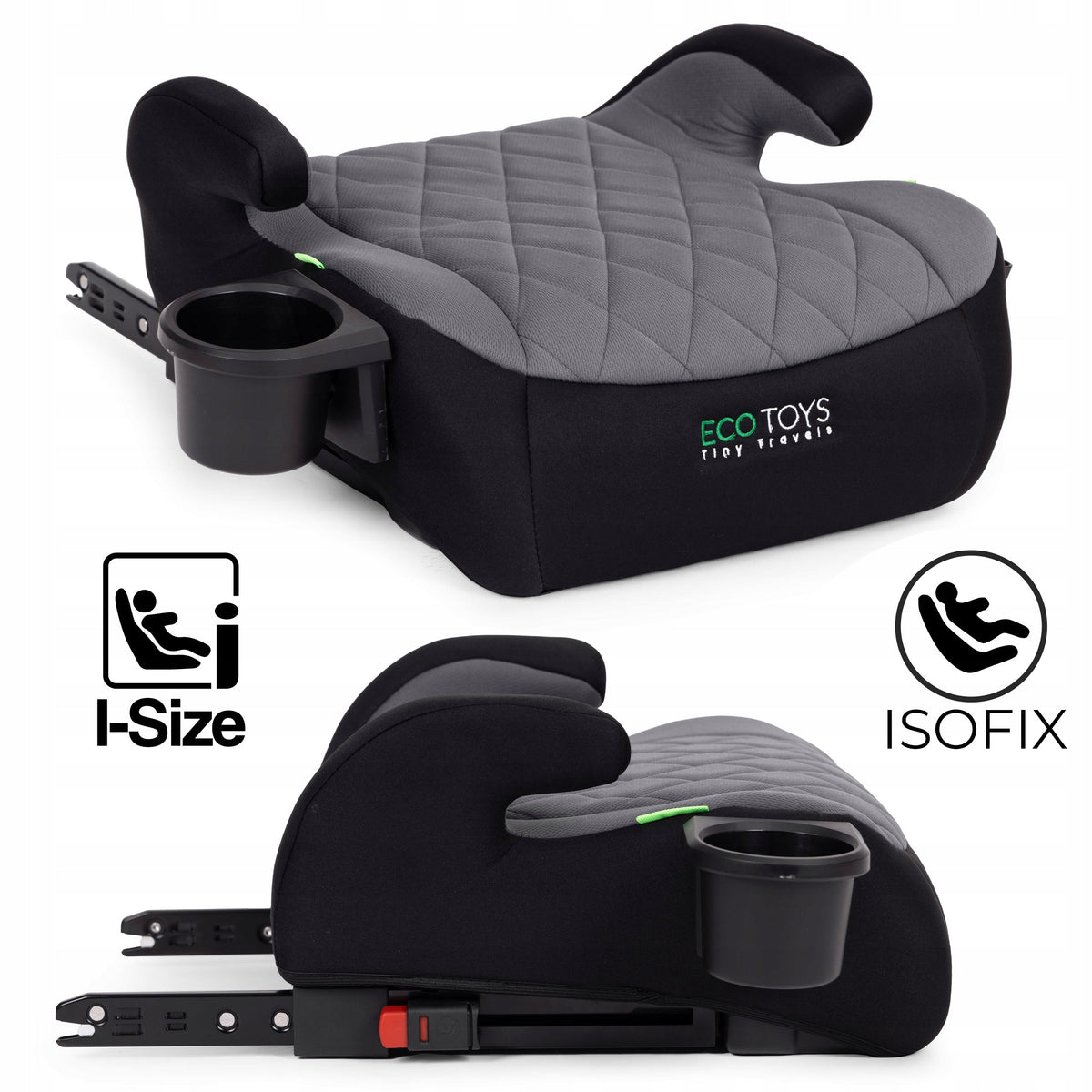 ISOFIX i-Size pad for children 125-150 cm with handle ECOTOYS Packaging status original