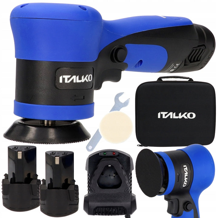 ITALKO POLISHER CORDLESS GRINDER IG12 DUAL ACTION 12V + 2x BATTERY