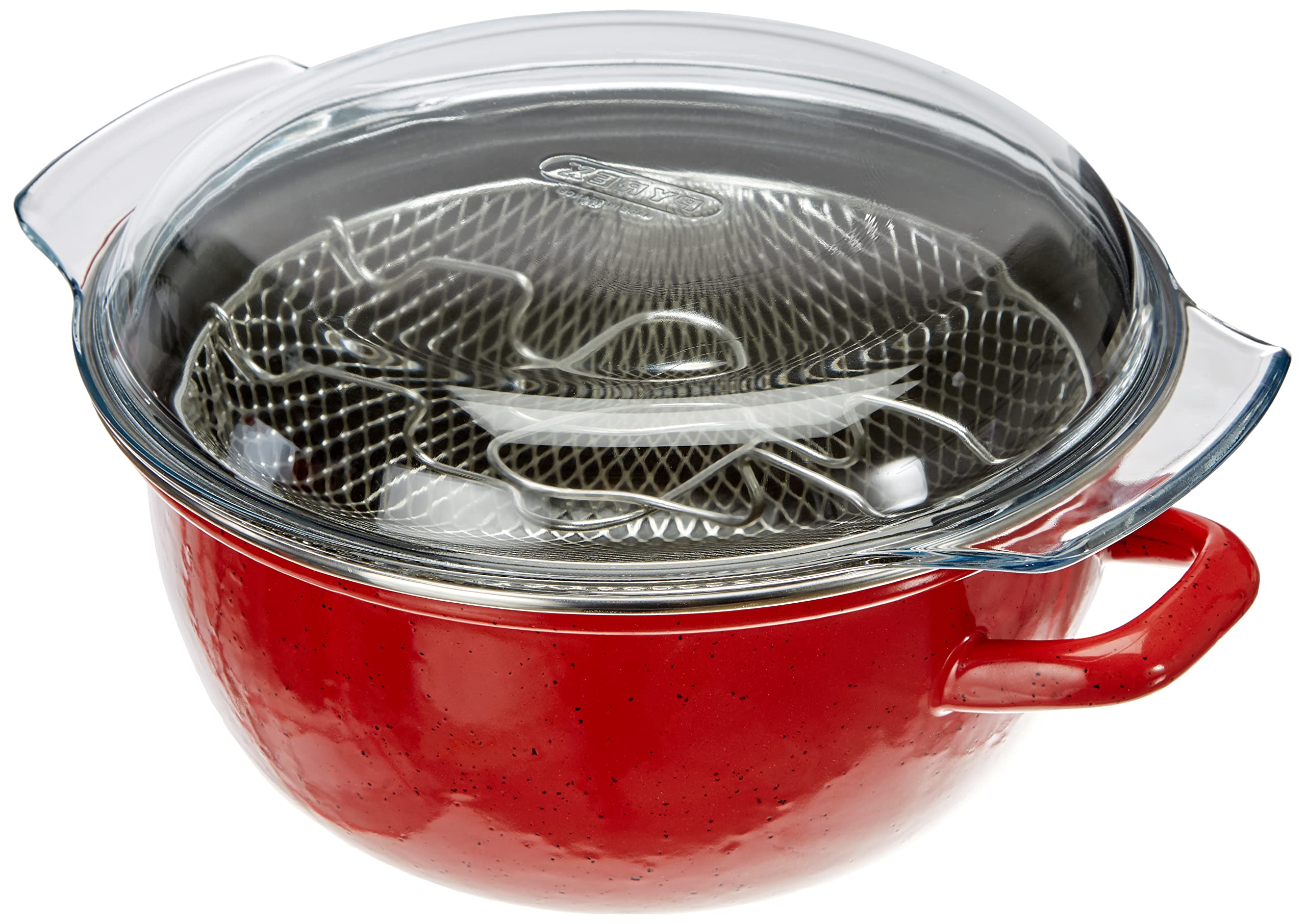 Ibili Frying pot with basket Korinto 24 cm enamelled steel
