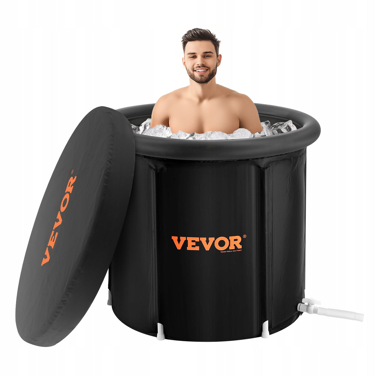 Ice Bath Tub for Athlete Cold Water Therapy Plunge Tub Inflatable Bathtub