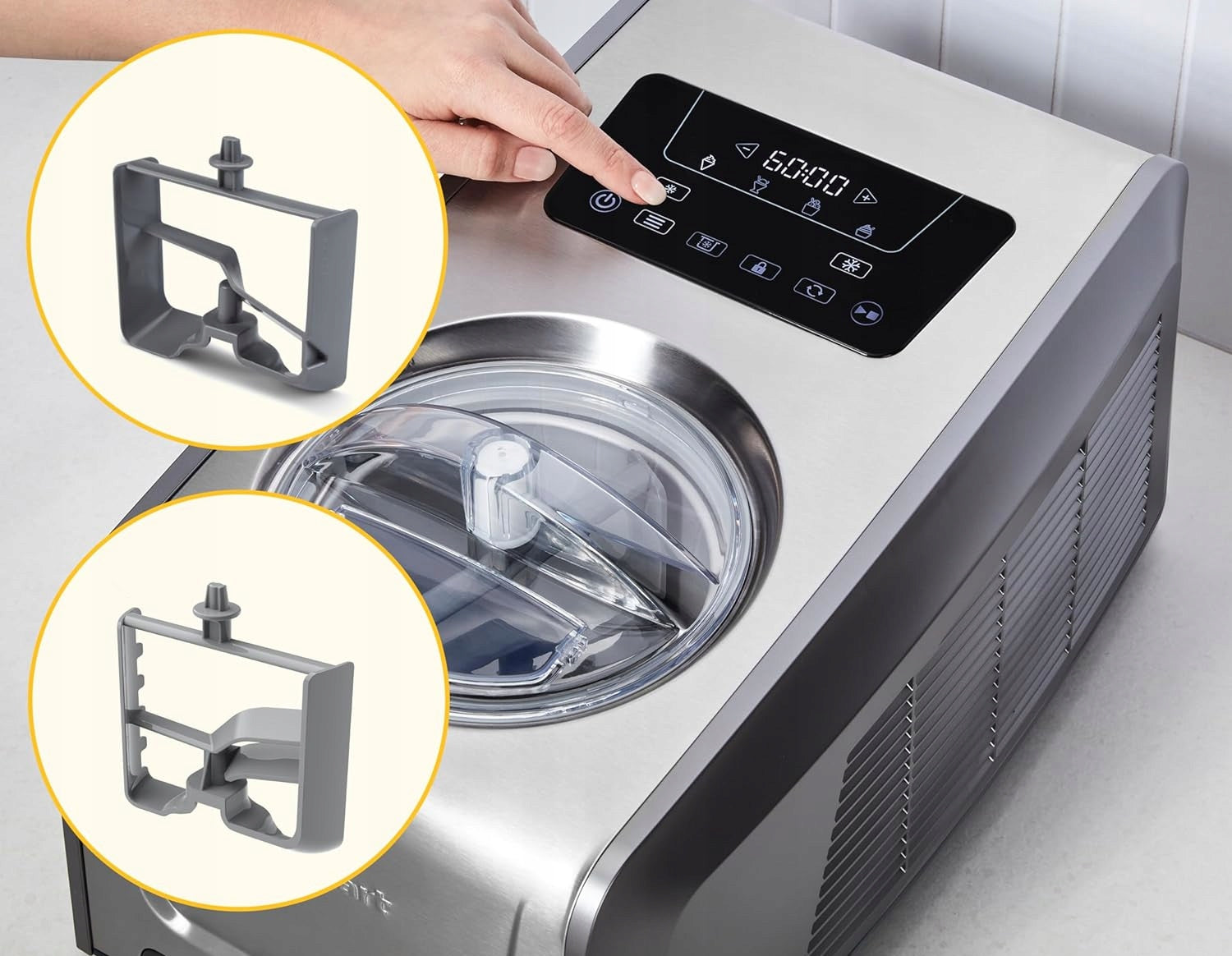 Ice Cream Machine Cuisinart FreezeEase Pro ICE150E Without Cooling Bowl Manufacturer code ICE150E