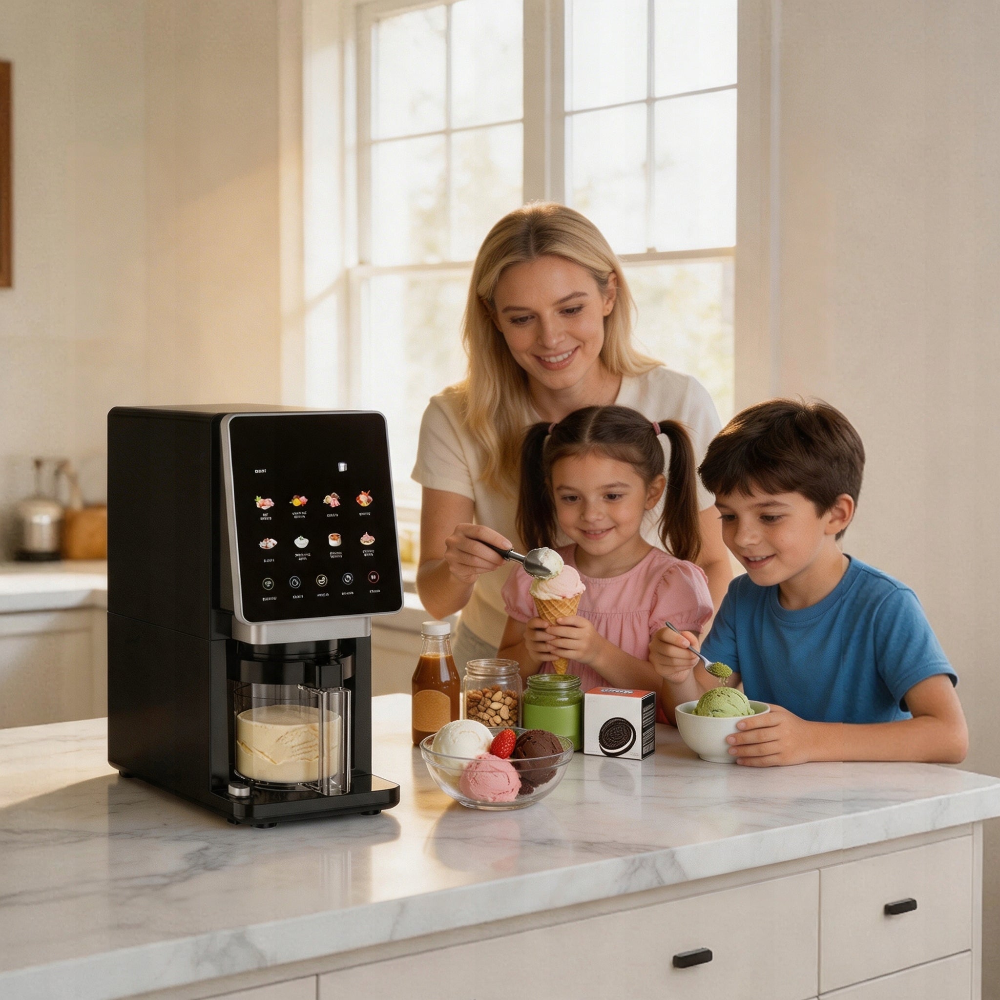 Ice Cream Machine Teendow KF-2501U1 800 In 8 Programs [Certificate] Manufacturer code KF-2501U1