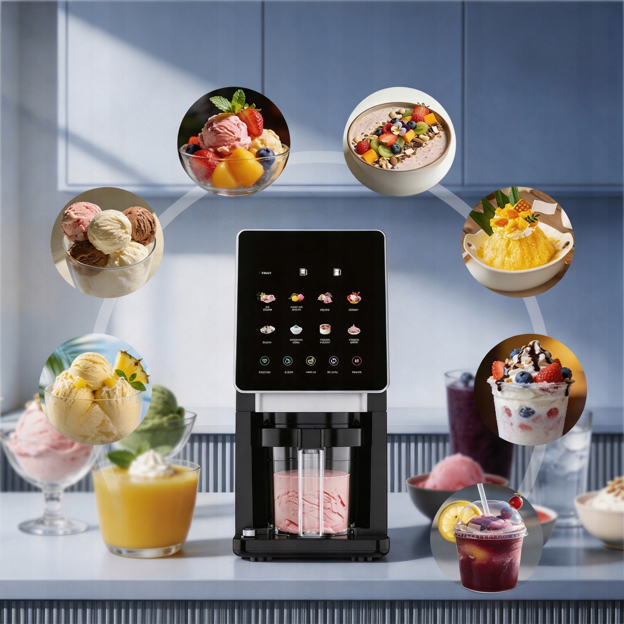Ice Cream Machine Teendow KF-2501U1 800 In 8 Programs [Certificate]