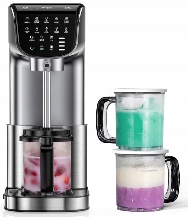 Ice Cream Maker Sorbet Sheikhs 10 Programs DC Motor Silver