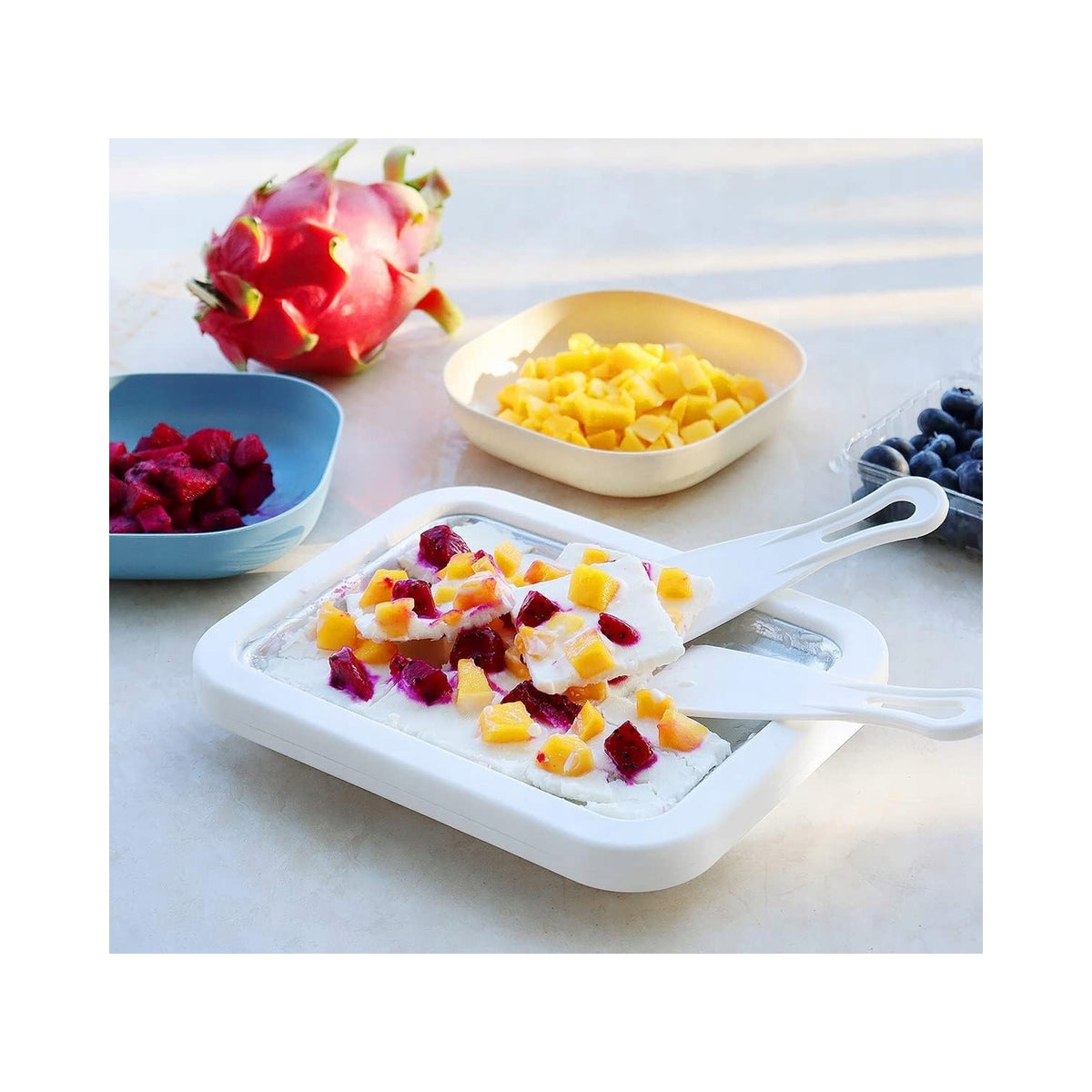 Ice Cream Thai Original Tray Ice Cream Machine Stainless Steel LARGE XL Manufacturer code MASZYNKA DO ROBIENIA LODÓW TAJSKICH PREZENT