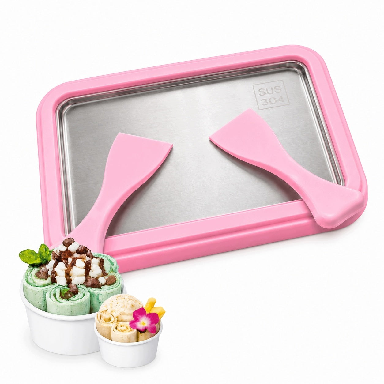 Ice Cream Thai Original Tray Machine ZUVE Stainless Steel LARGE XL Birthday Manufacturer code Tacka do lodów tajskich ZUVE