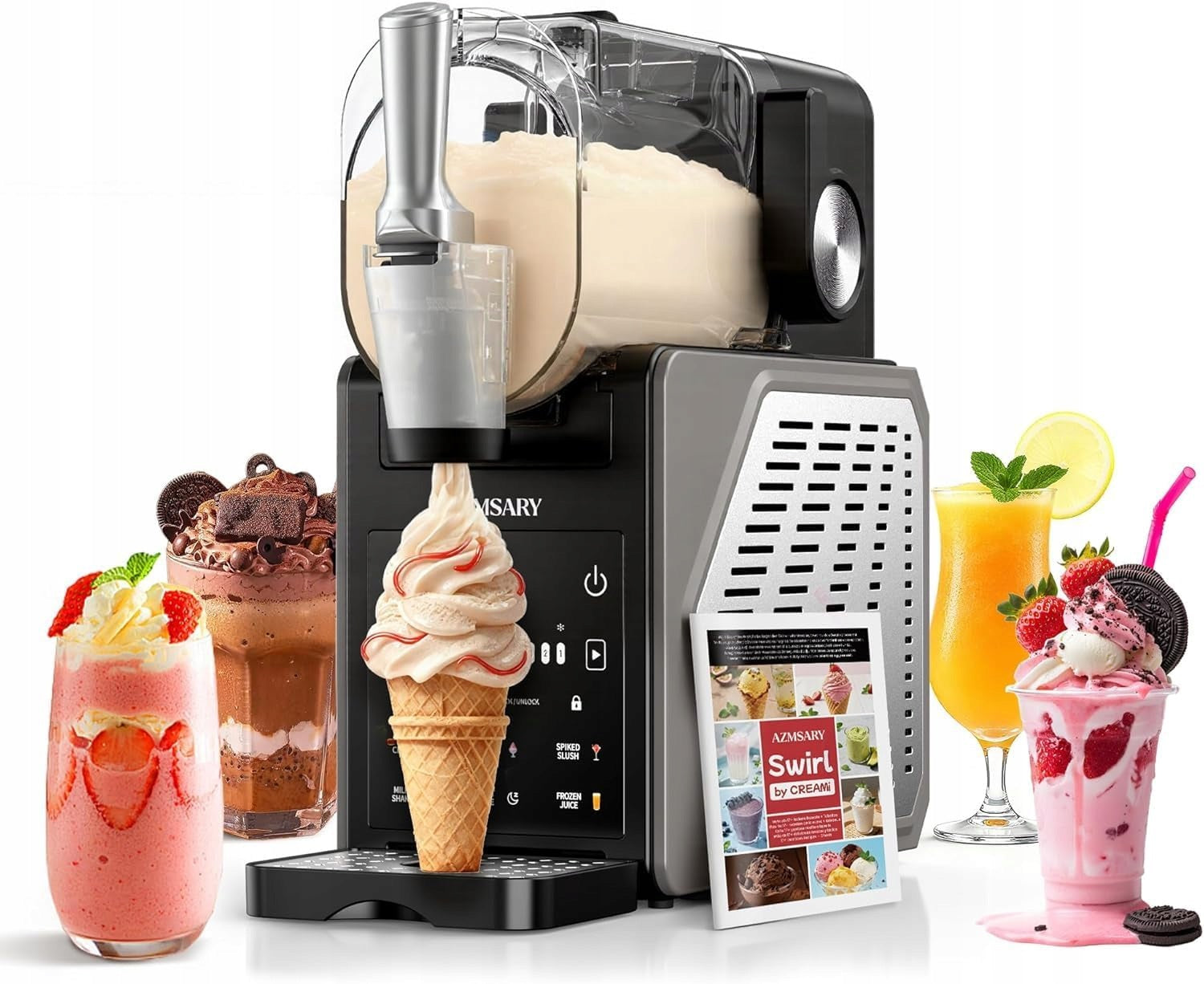 Ice Cream and Granite Machine 2,5L Azmsary FS-306 6 LED Programs