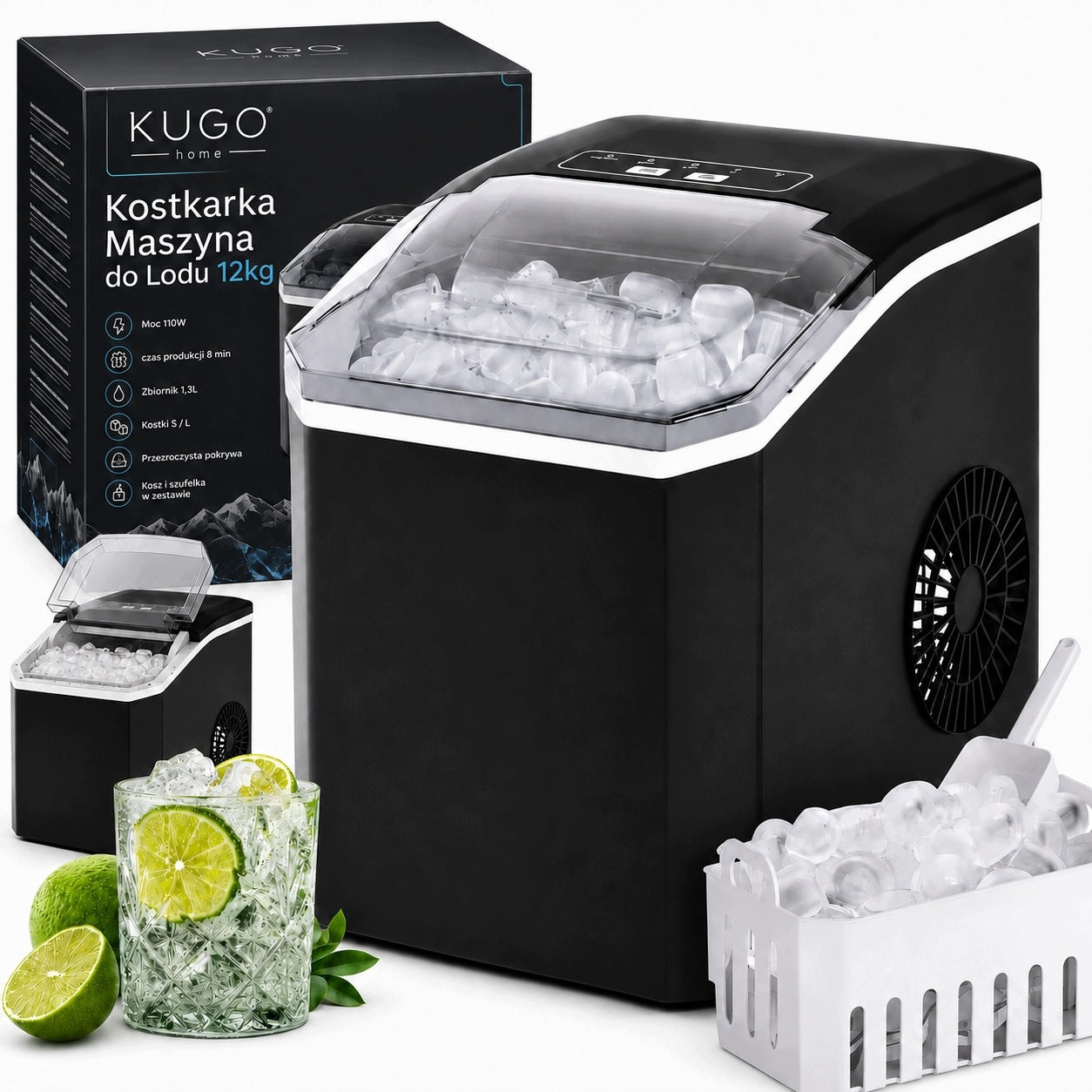 Ice Maker 12 kg Homemade Cube Machine Express Ice