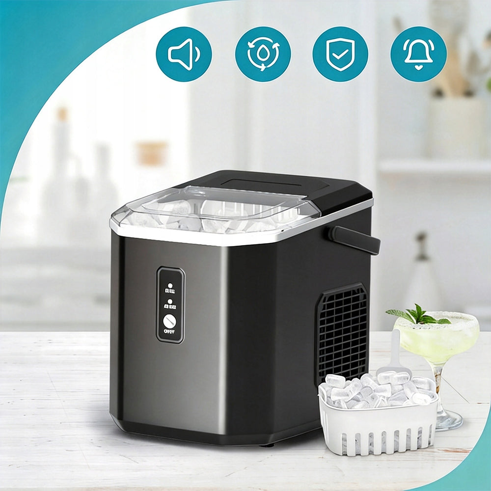 Ice Maker BEDEE Homemade Cube Machine 12kg 90W Express Ice Packaging status original
