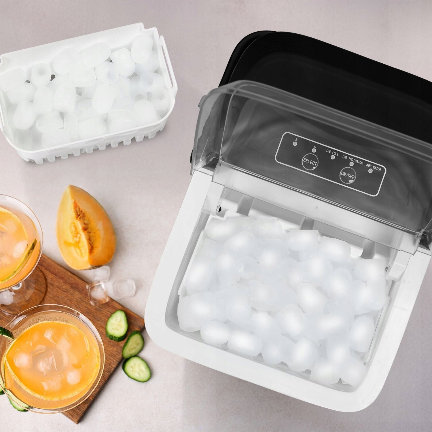 Ice Maker Homemade Cube Machine Tempted Ice 12kg 100W IDEAL Brand IDEAL