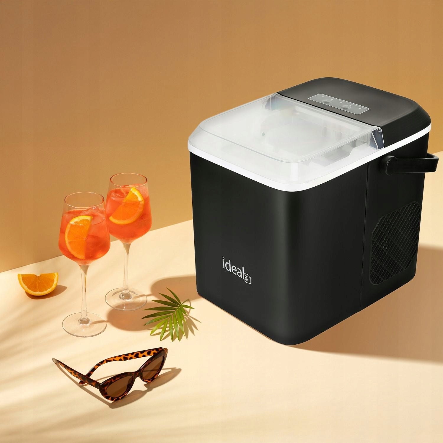 Ice Maker Homemade Cube Machine Tempted Ice 12kg 100W IDEAL Dominant color black