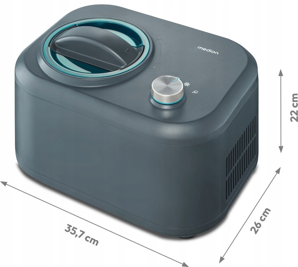 Ice Maker Household Ice Cream Maker, Sorbetów 1L, 100W German MEDION Packaging status original
