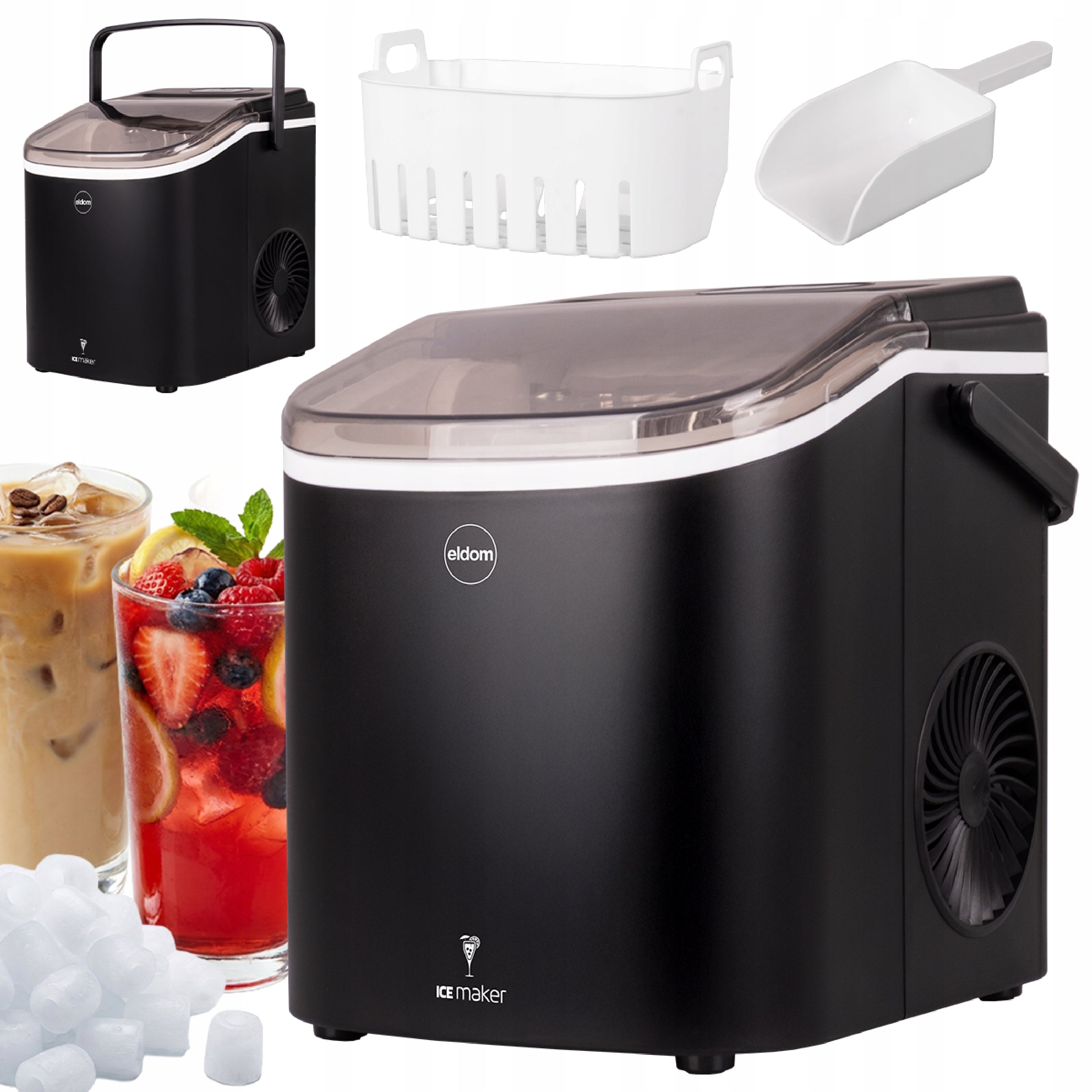Ice Maker KS230 Efficient Cube Machine 12kg/24h 165W + Blade