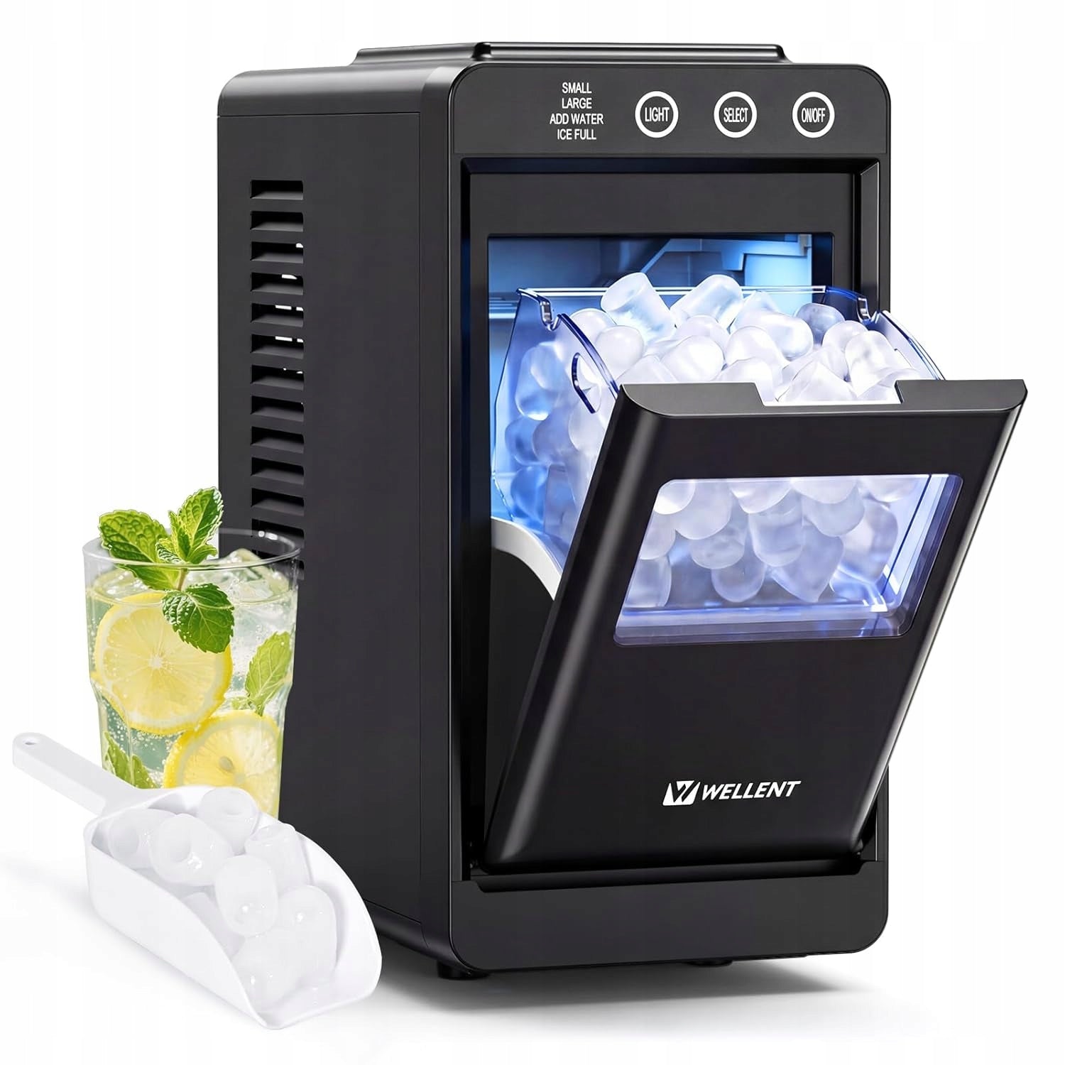 Ice Maker Portable Black LED 12 kg/24 h E4597 Wellent