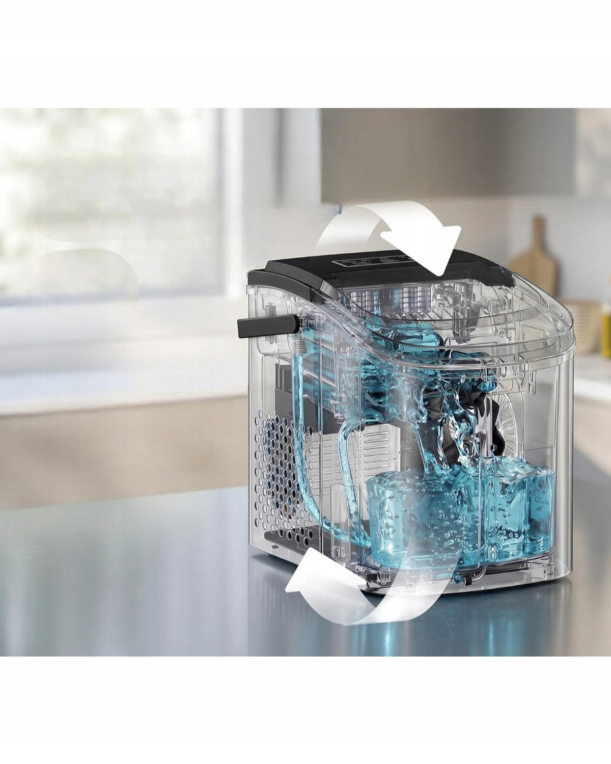 Ice Maker Portable Home Self-Cleaning 12kg/24h 9 Cubes 6min Packaging status original