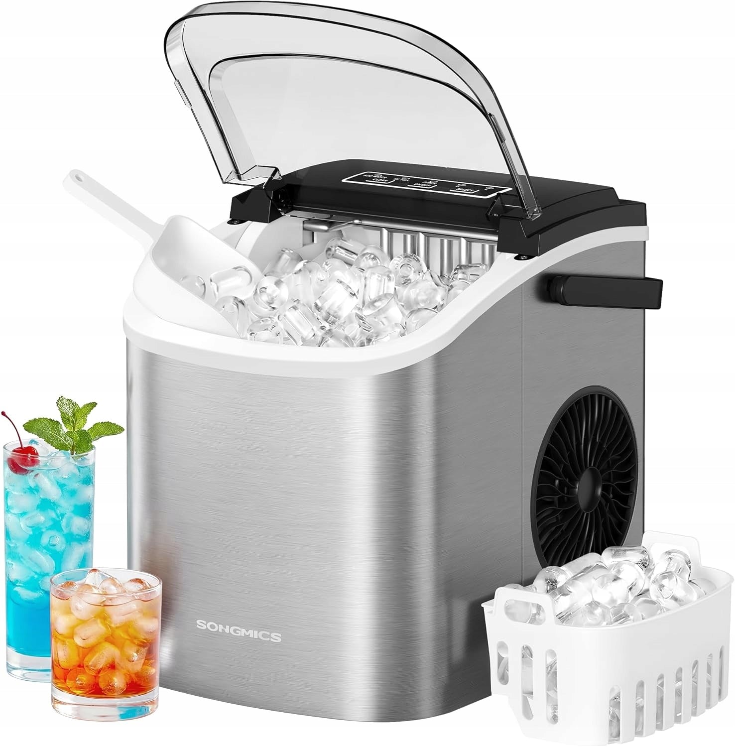 Ice Maker Portable Home Self-Cleaning 12kg/24h 9 Cubes 6min
