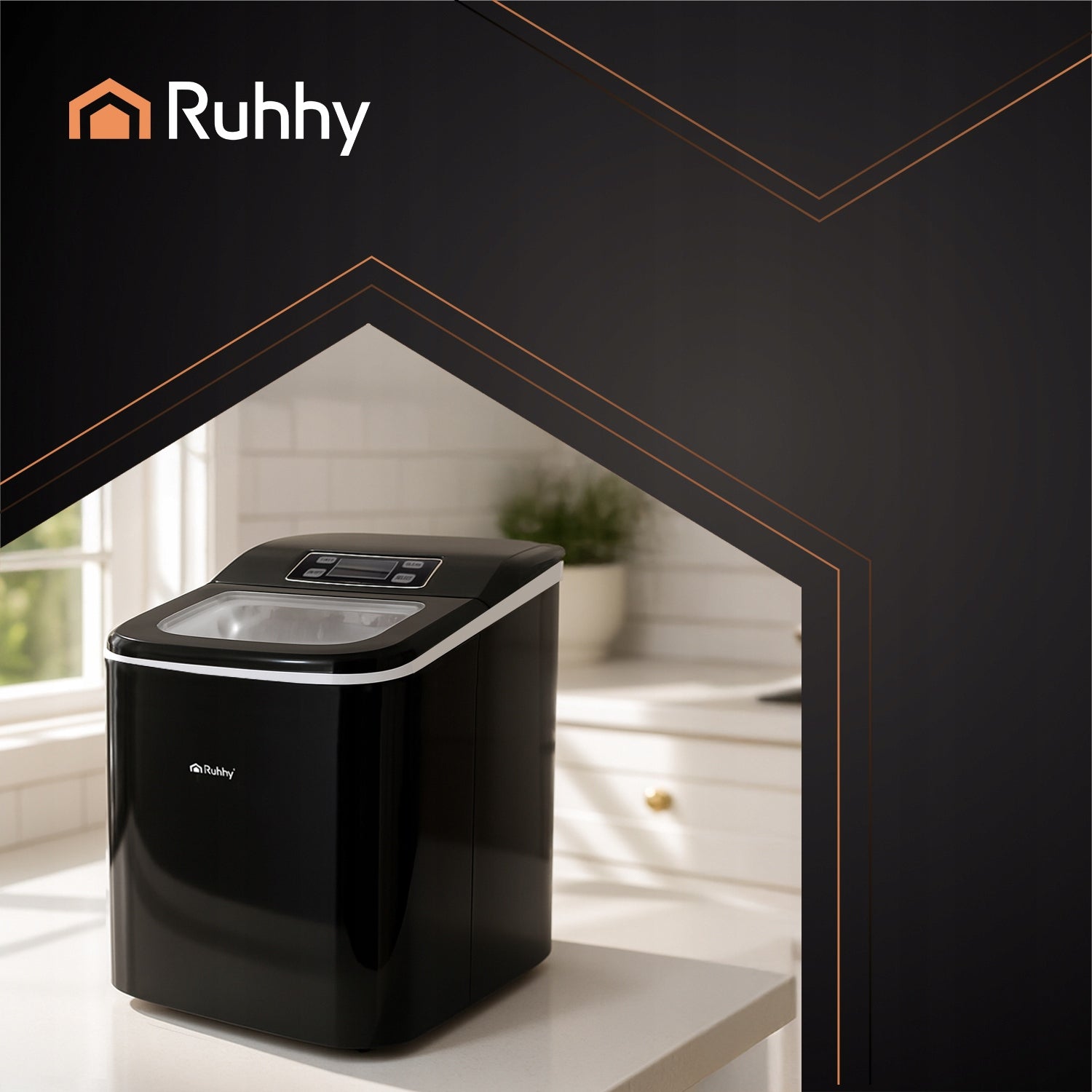 Ice Maker Ruhhy Homemade Cube Machine Express Ice 12kg Display Brand Ruhhy
