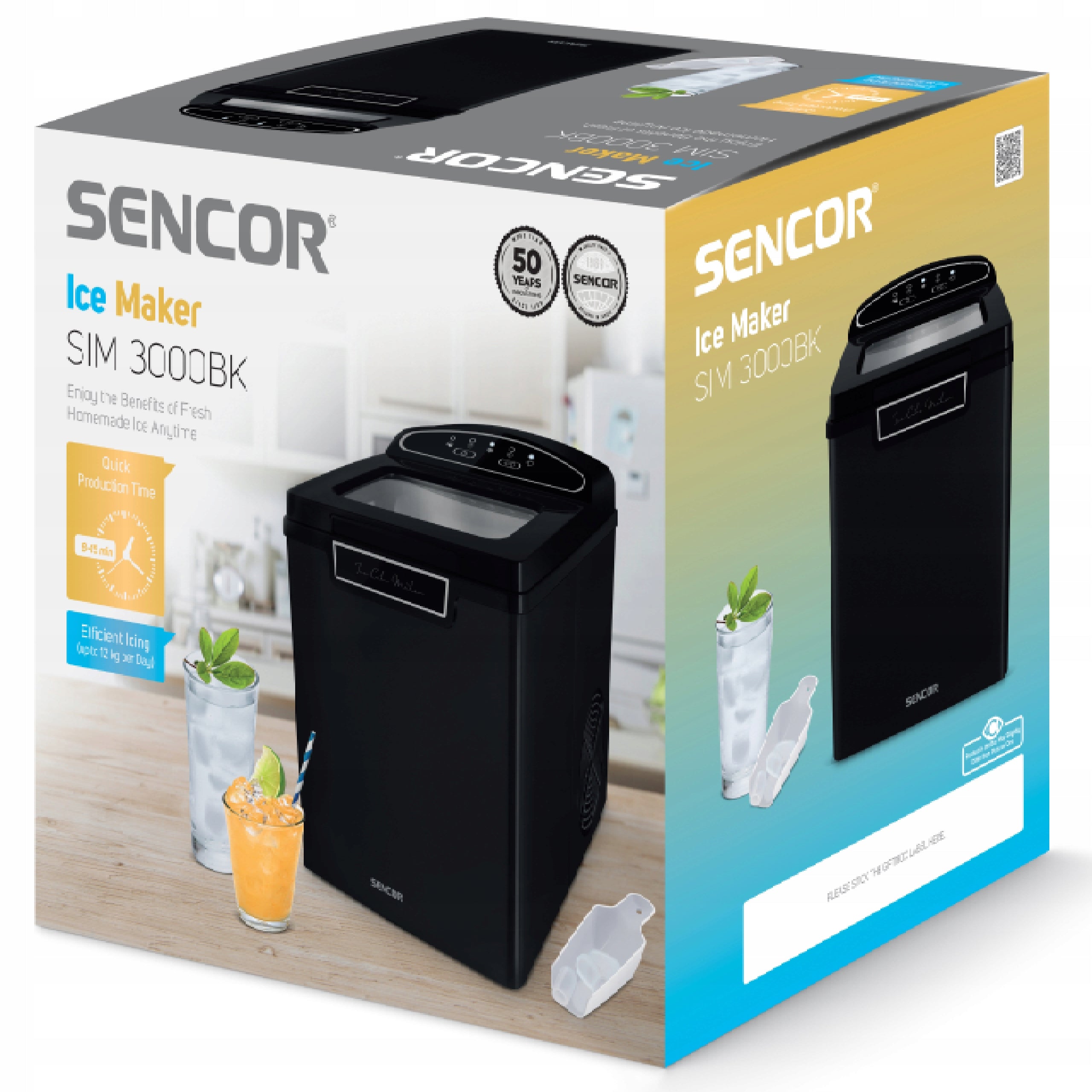 Ice Maker Sencor SIM 3000BK 12kg/ 105W Brand Sencor