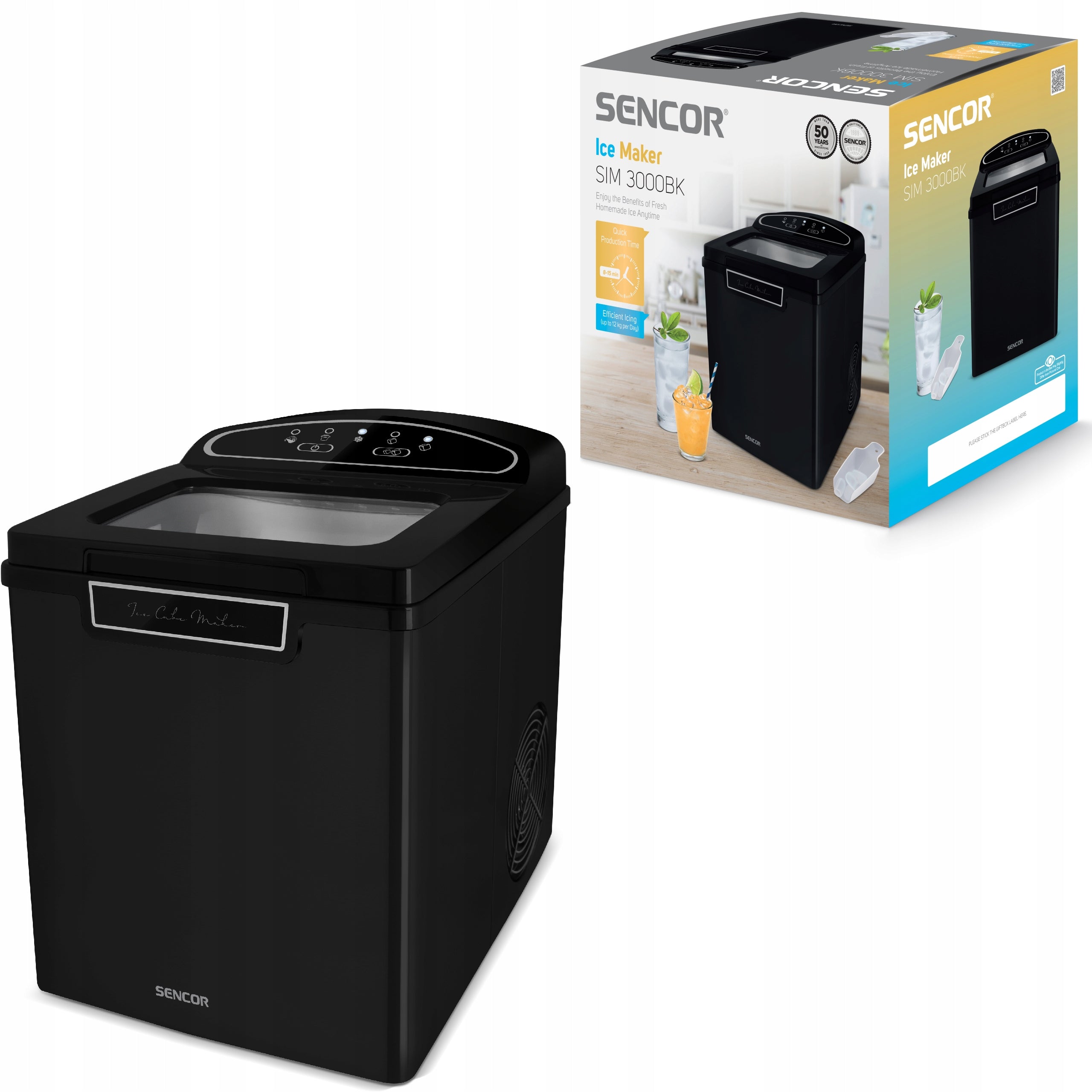 Ice Maker Sencor SIM 3000BK 12kg/ 105W