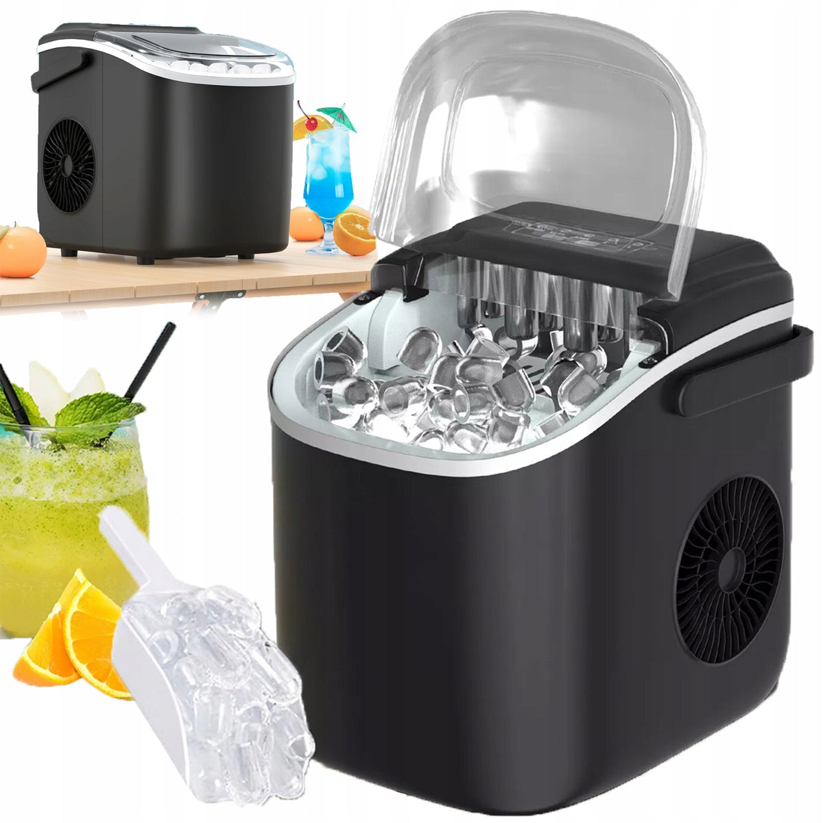 Ice Maker Vivax IM-123B black 240W ice cube machine