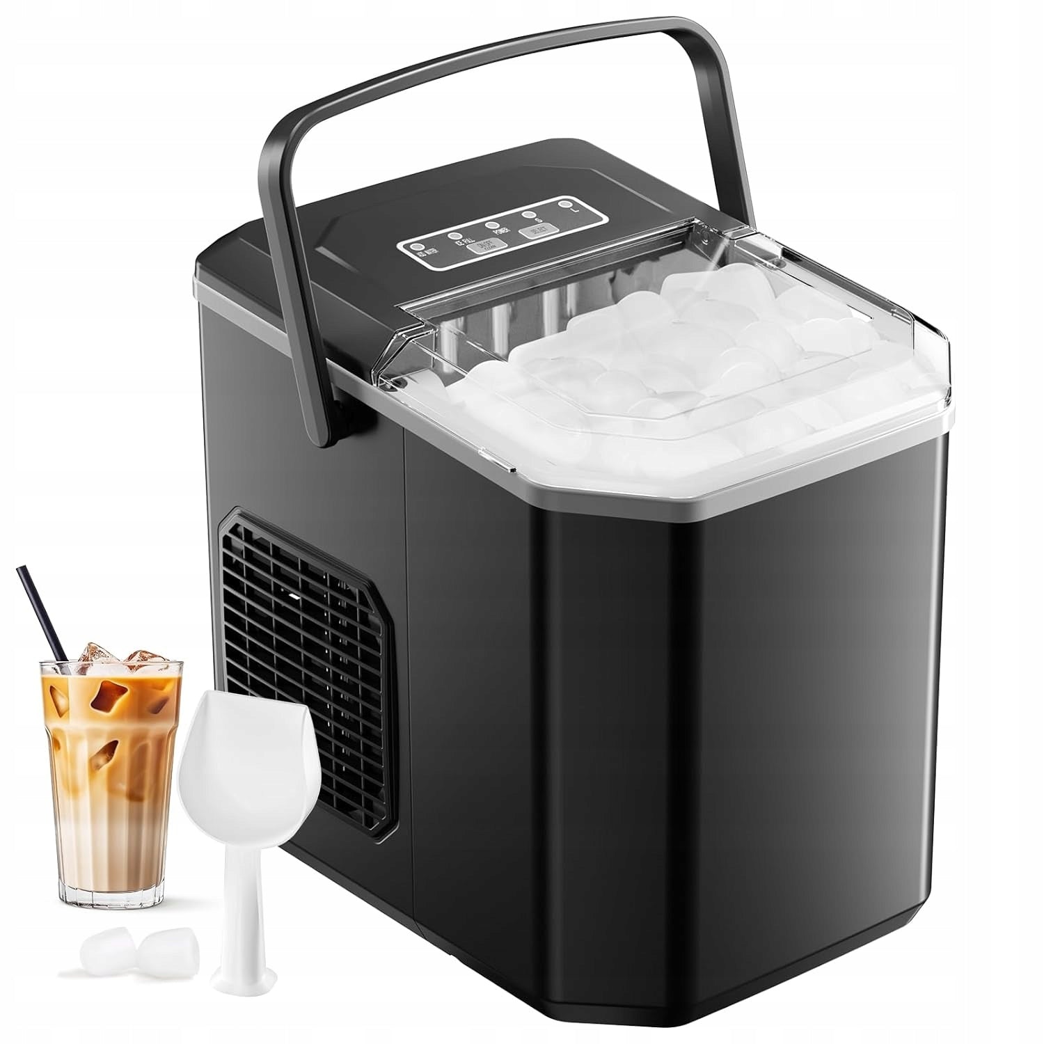 Ice Maker Vpcok Direct 12kg 24h Black Cube Adjustment 95W Brand Vpcok Direct